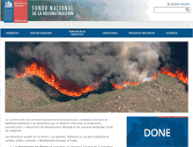 Tablet Screenshot of donaciones.hacienda.cl